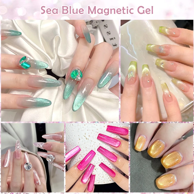 7 мл Moonlight Crystal Cat Магнитный гель-лак для ногтей Sea Blue Series Желейный блестящий УФ-гель-лак Soak Off Летние ногти Маникюр (art.: 3920ce7cfbd53) - 3920ce7cfbd53