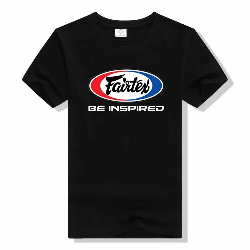 Модная летняя футболка, Мужская футболка с принтом Fairtex Be, однотонная, хлопковая Повседневная футболка, футболка с коротким рукавом и круглым вырезом