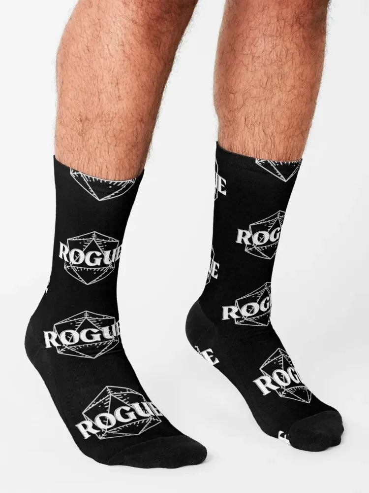 Фото Носки Dnd Rogue Class Symbol D20 с принтом, теплые носки, Хоккей, Хэллоуин, баскетбольные женские носки, мужские №3