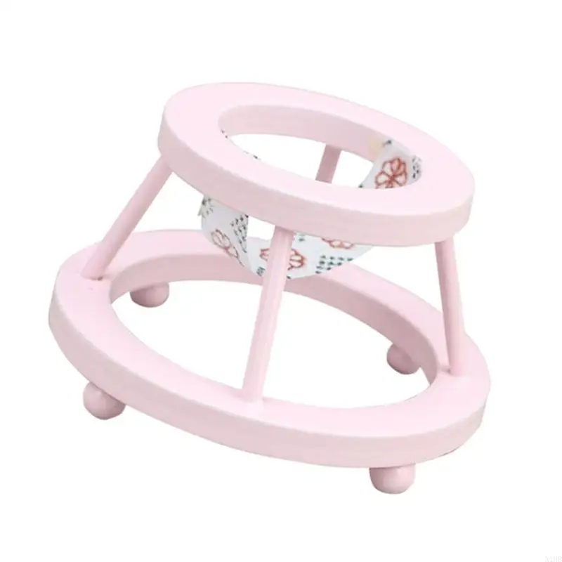 Фото N1HB Vintage Miniature Baby Walker для кукольного дома 1/12 кукольный дом украшение мебели №4