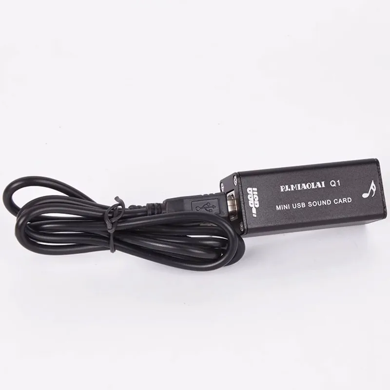 HiFiAMP Q1 HiFi ПК USB внешняя звуковая карта PCM2704 USB декодирование без потерь портативная звуковая карта, совместимая с USB1.0 Портативное аудио и видео