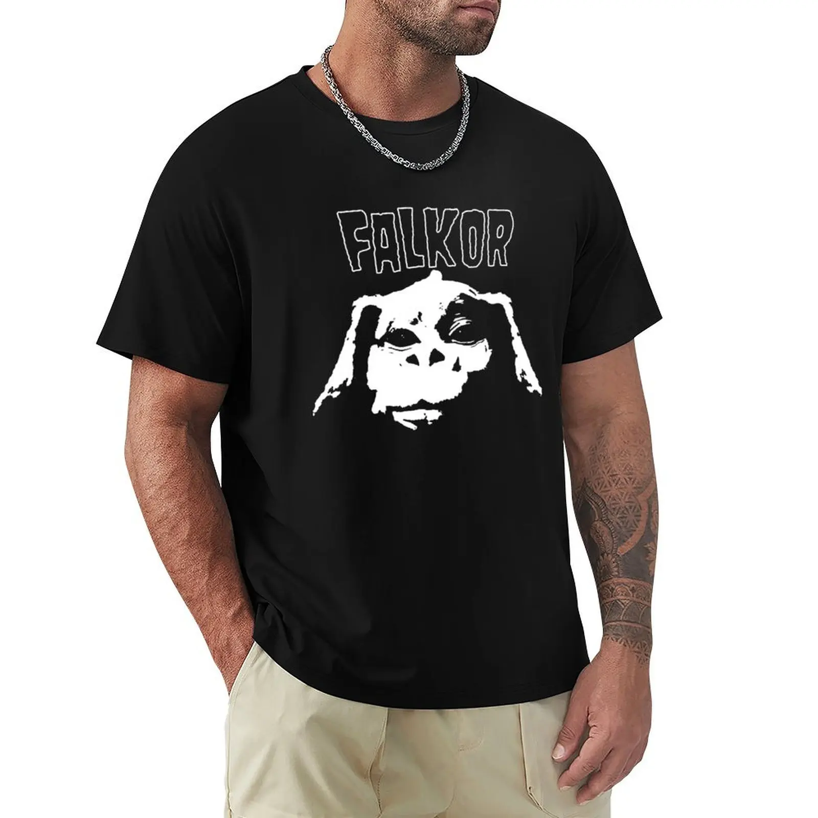 Ретро Falkor Gift Danzig Мужская женская футболка милые топы больших размеров Мужские футболки