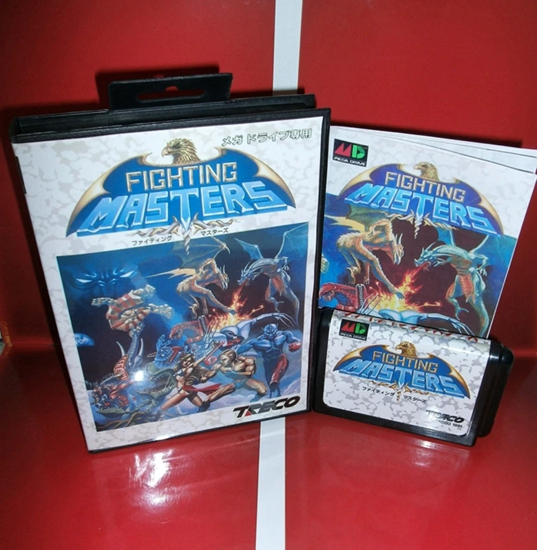Fighting Masters с коробкой и руководством для 16-битной игровой картриджа Sega MD System Megadrive Genesis
