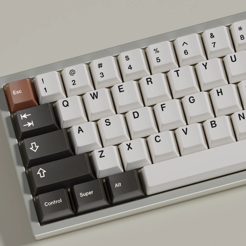 Фото 1 комплект GMK BOHO, колпачки для клавиш PBT, колпачки для клавиш с красителем, вишневый профиль, светонепроницаемые колпачки для клавиш MX Switch, клавиатура, разделенный пробел, двойной B №4