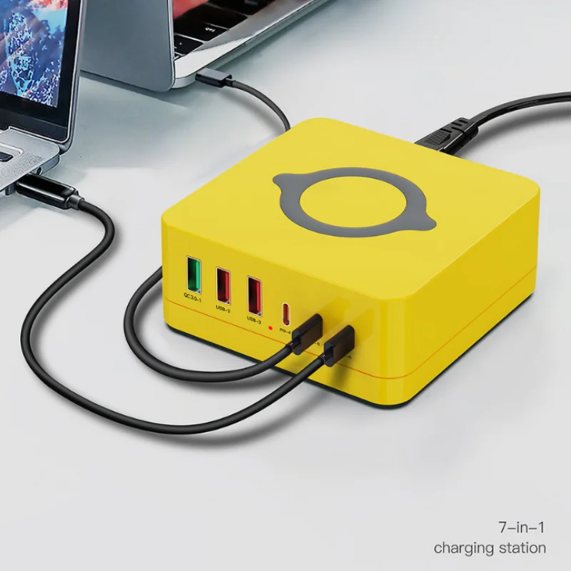 Фото Зарядное устройство сетевое с USB-портами и поддержкой быстрой зарядки, 140 Вт №4