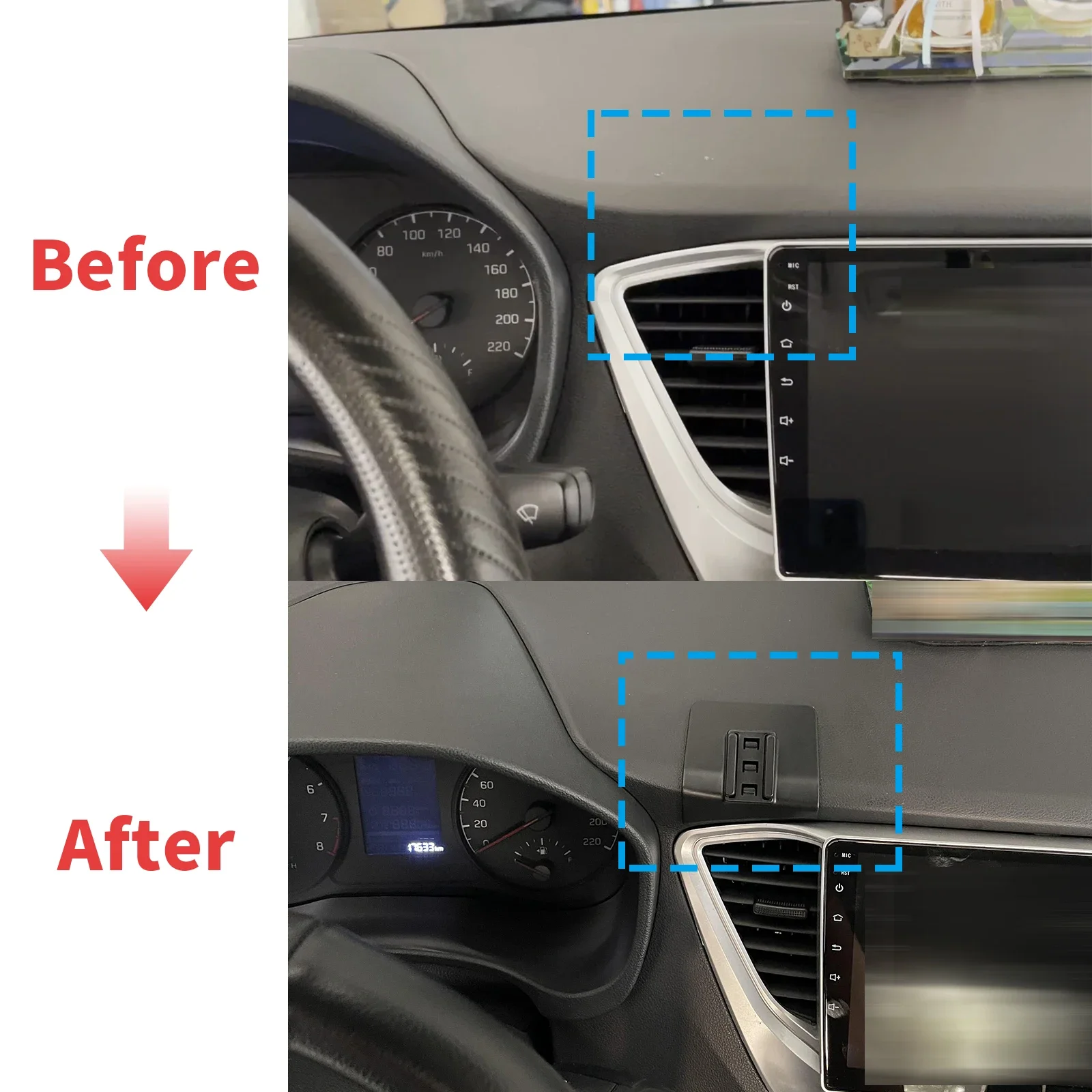 Фото Автомобильный держатель мобильного телефона для Hyundai Accent Solaris 2016 2017 2018 2019 2020, подставка N Line, автоаксессуары, GPS-кронштейн, навигация №2