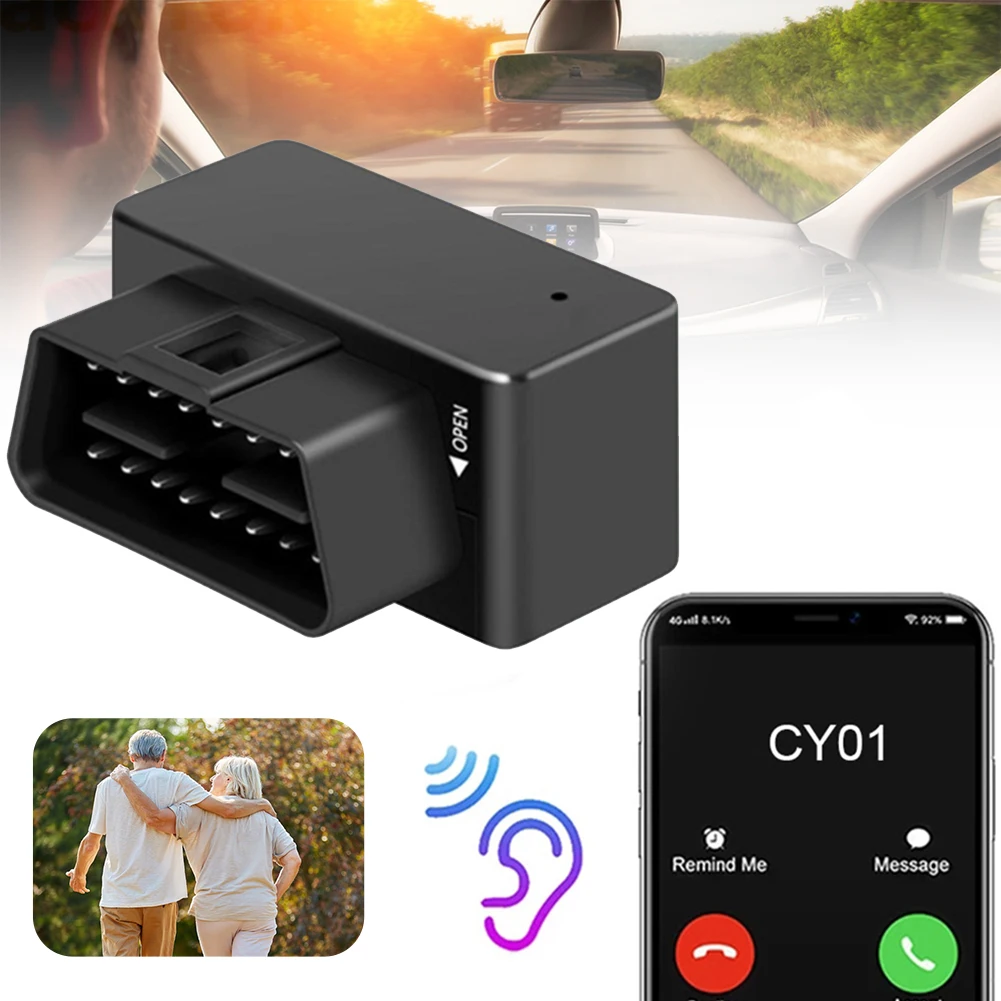 GPS-Трекер OBD 2G для автомобиля, GPS-локатор для определения местоположения автомобиля, маршрута, истории превышения скорости, с защитой от потери, бесплатное веб-приложение