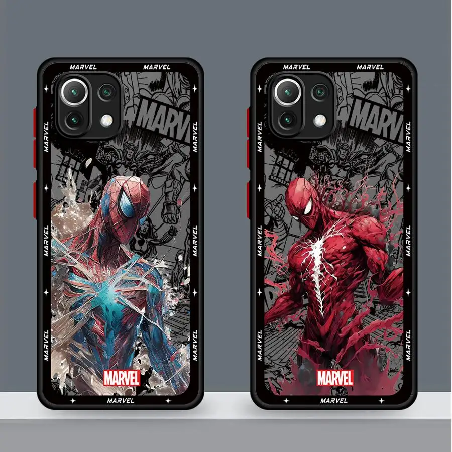 Marvel Retro Spiderman Ironman Phone Case for Xiaomi Mi 9T 12T 11 Lite 13 Lite 12 13 Pro 10T 12T Pro 11T 11T Pro 10T Pro Cover