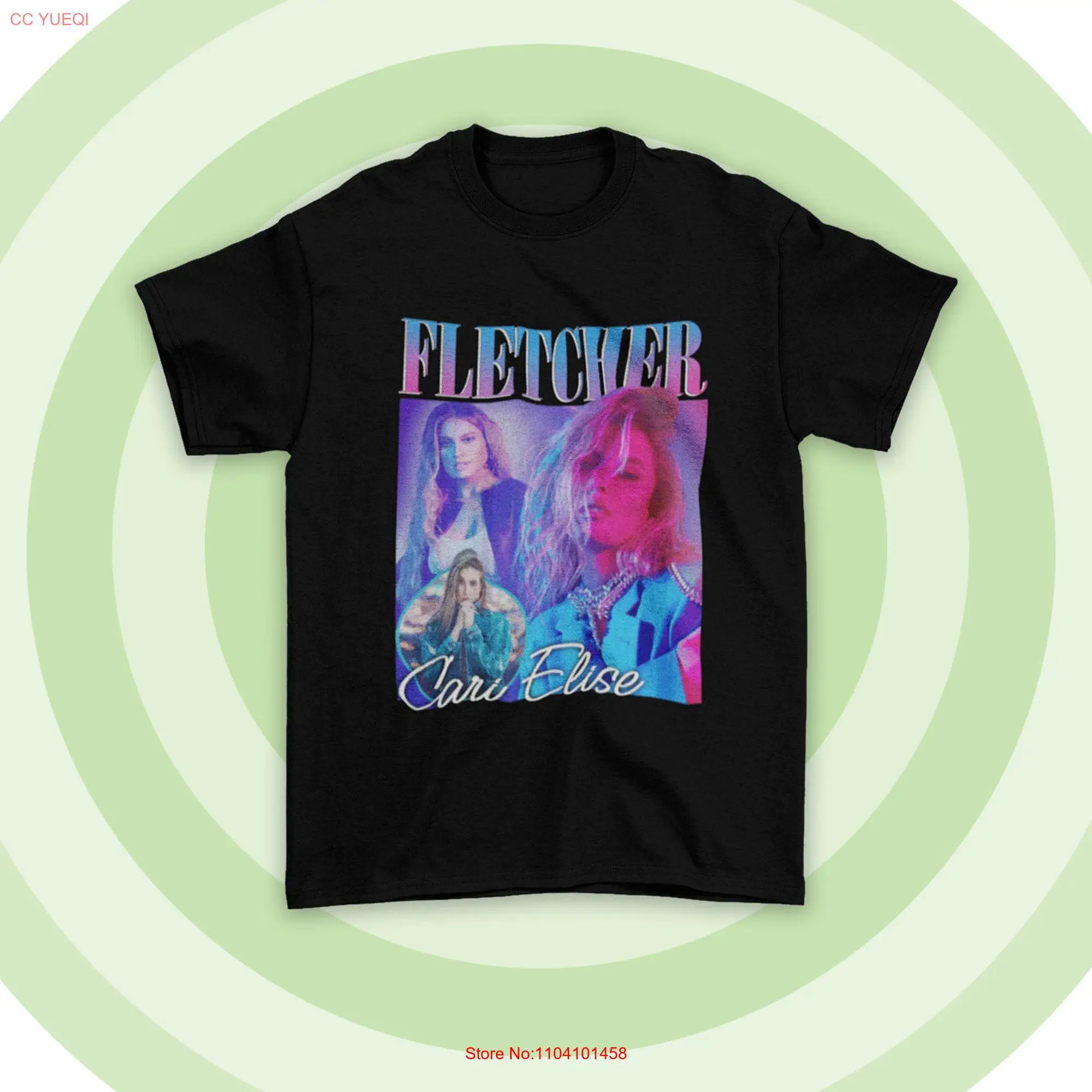 Fletcher Cari Elise футболка певец Поп Девушки для женщин длинный или короткий рукав