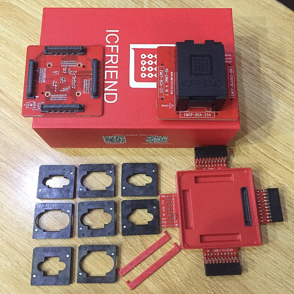 ОРИГИНАЛЬНЫЙ новый ICFRIEND EMMC BGA 13 в 1 разъем для добавления EMMc BGA100136153162168221254529 для EASY JTAG Plus UFI (art.: 3920d1e771af3) - 3920d1e771af3
