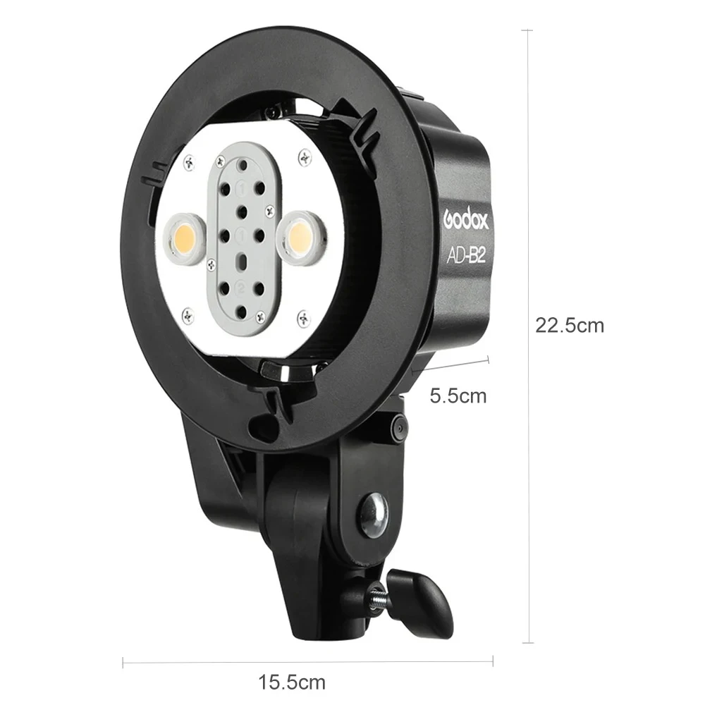 Фото Godox AD-B2 Bowens Mount 2 в 1, кронштейн для головки света для AD200 AD200PRO AD200PROII №3