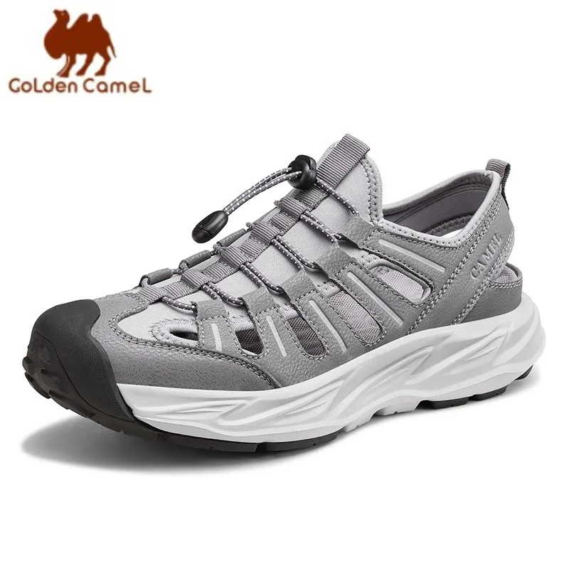 Сандалии GOLDEN CAMEL мужские для походов, уличные босоножки, Нескользящие, для скалолазания, Повседневная пляжная обувь с защитой от столкновений, 2023