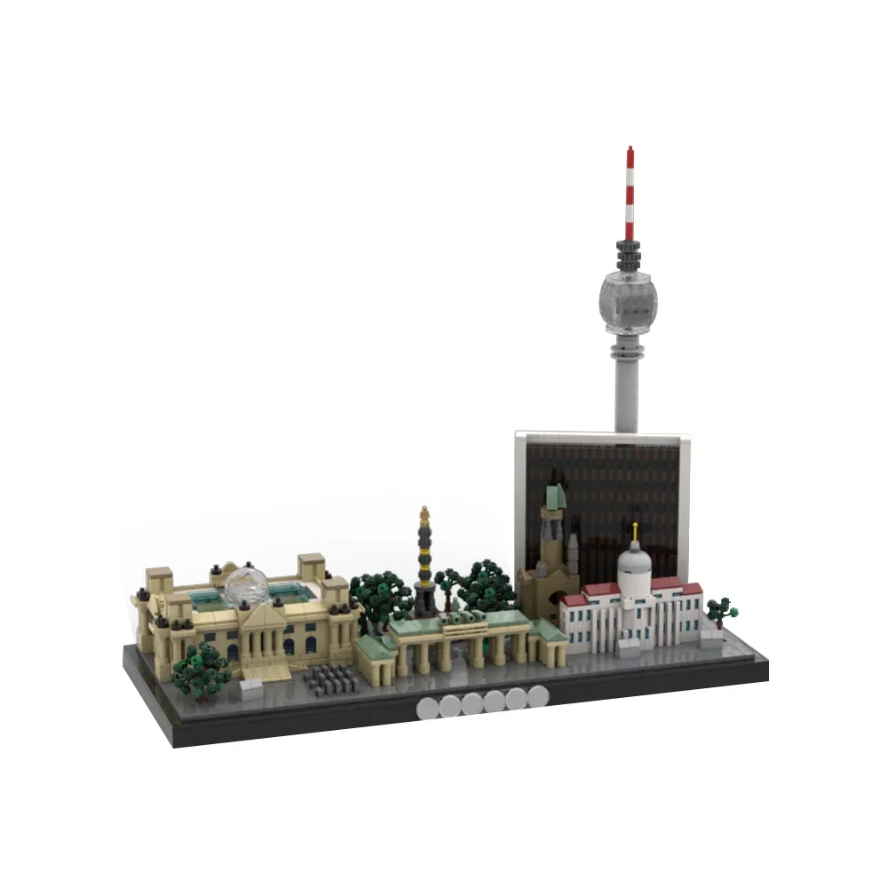 MOC City Skyline Building Blocks 1900's New York Seville Architecture Series Рим Лондон Берлинский Skyline Кирпичная игрушка для детей Подарок (art.: 3920cd5139a04) - 3920cd5139a04