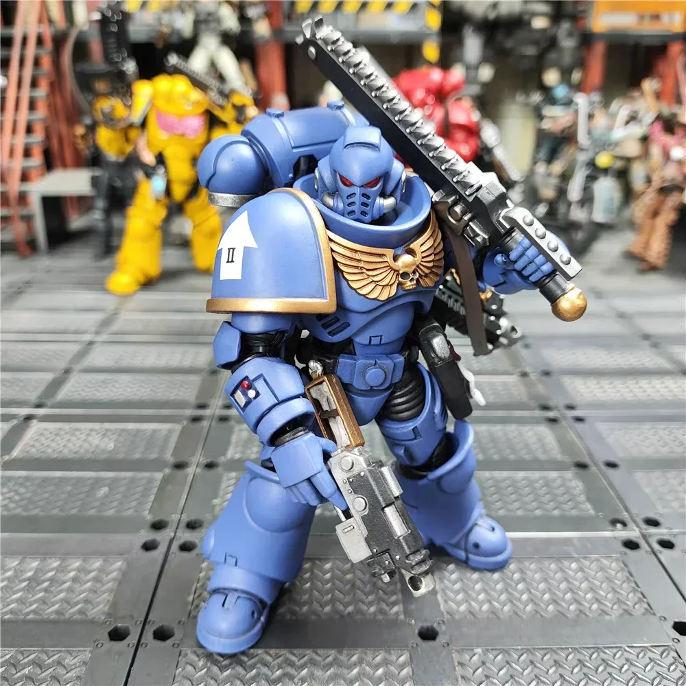 Фото [В НАЛИЧИИ] JOYTOY Warhammer 40K 1/18 Фигурки Ultramarines Intercessors V4 Аниме Модель игрушки Рождественские подарки для детей №3