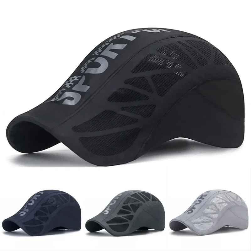 Verano hombres mujeres gorra de beisbol de secado rapido Golf conduccion ciclismo депортирует aire libre carta impresa gorra de