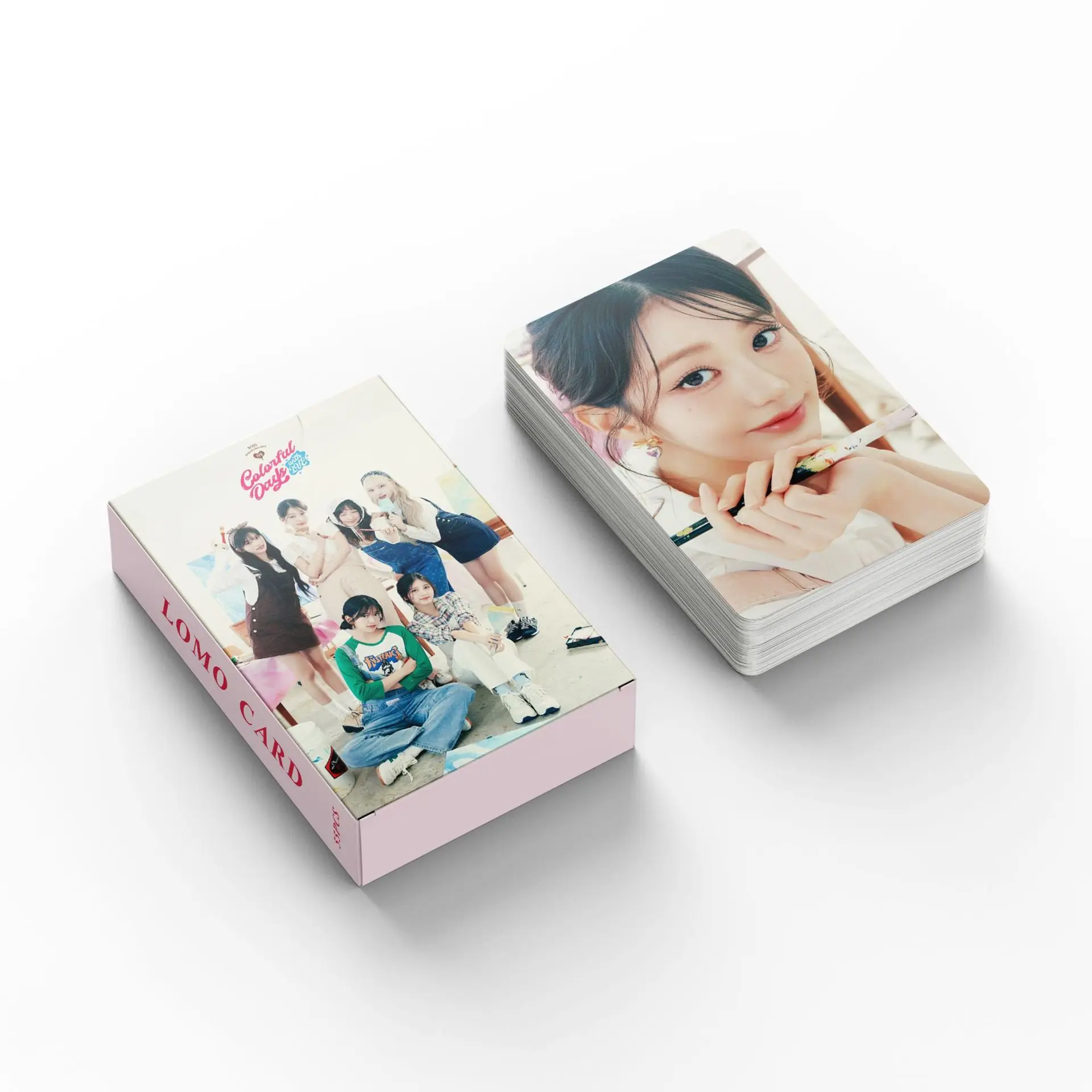 55 шт./кор. фотокарта KPOP WonYoung, поздравительная открытка на 2025 сезона, ЛОМО-карта LIZ LEESEO YUJIN, коллекция подарков для фанатов