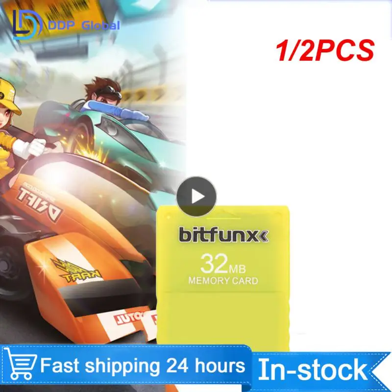 1/2 шт., карты памяти для PS2, 8 Мб, 16 Мб, 32 Мб, 64 Мб