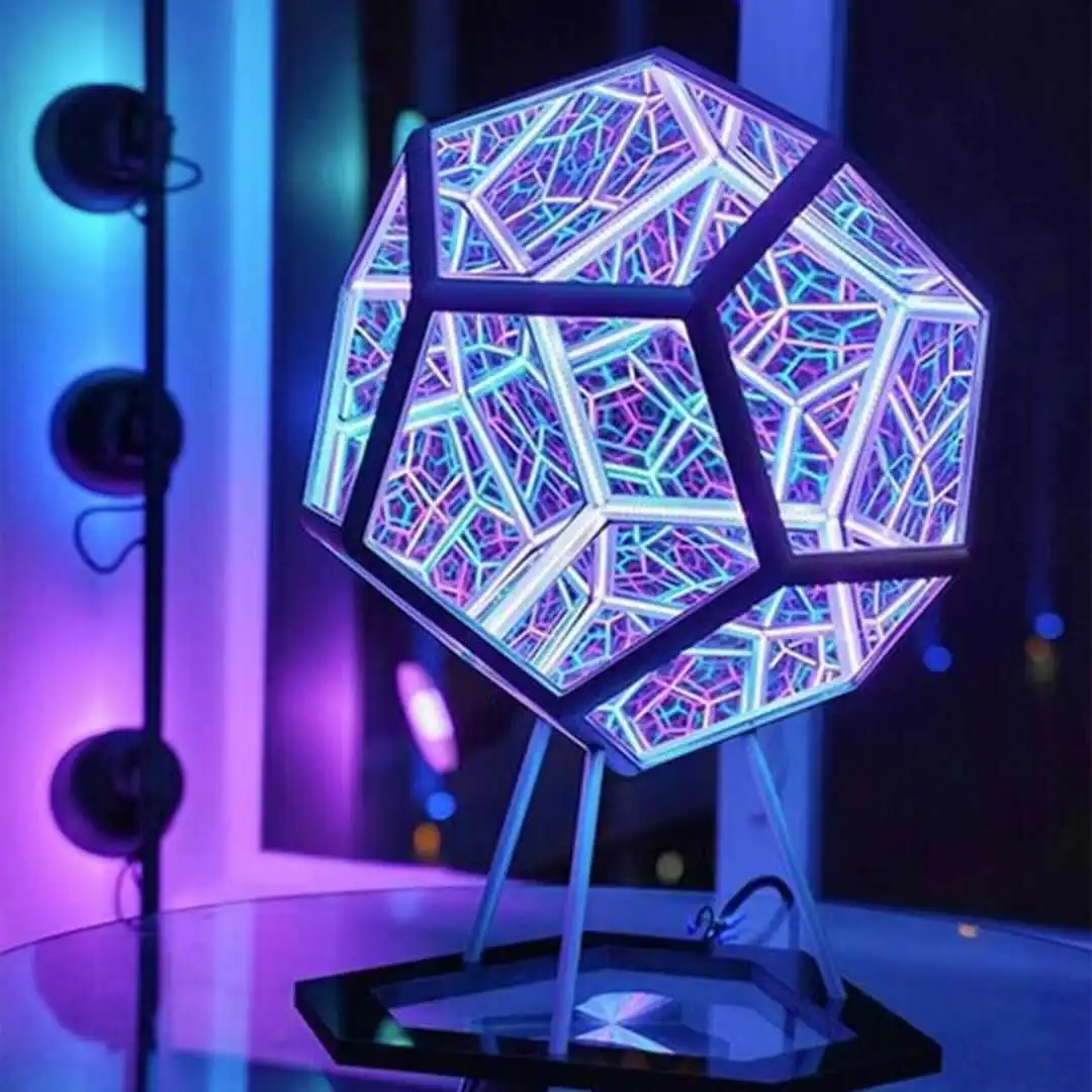 Креативный Декор Dodecahedron, цвет искусства, USB зарядка, Регулируемый цвет, Декор, ночник, фантазия, геометрия, пространство, лампа для искусства