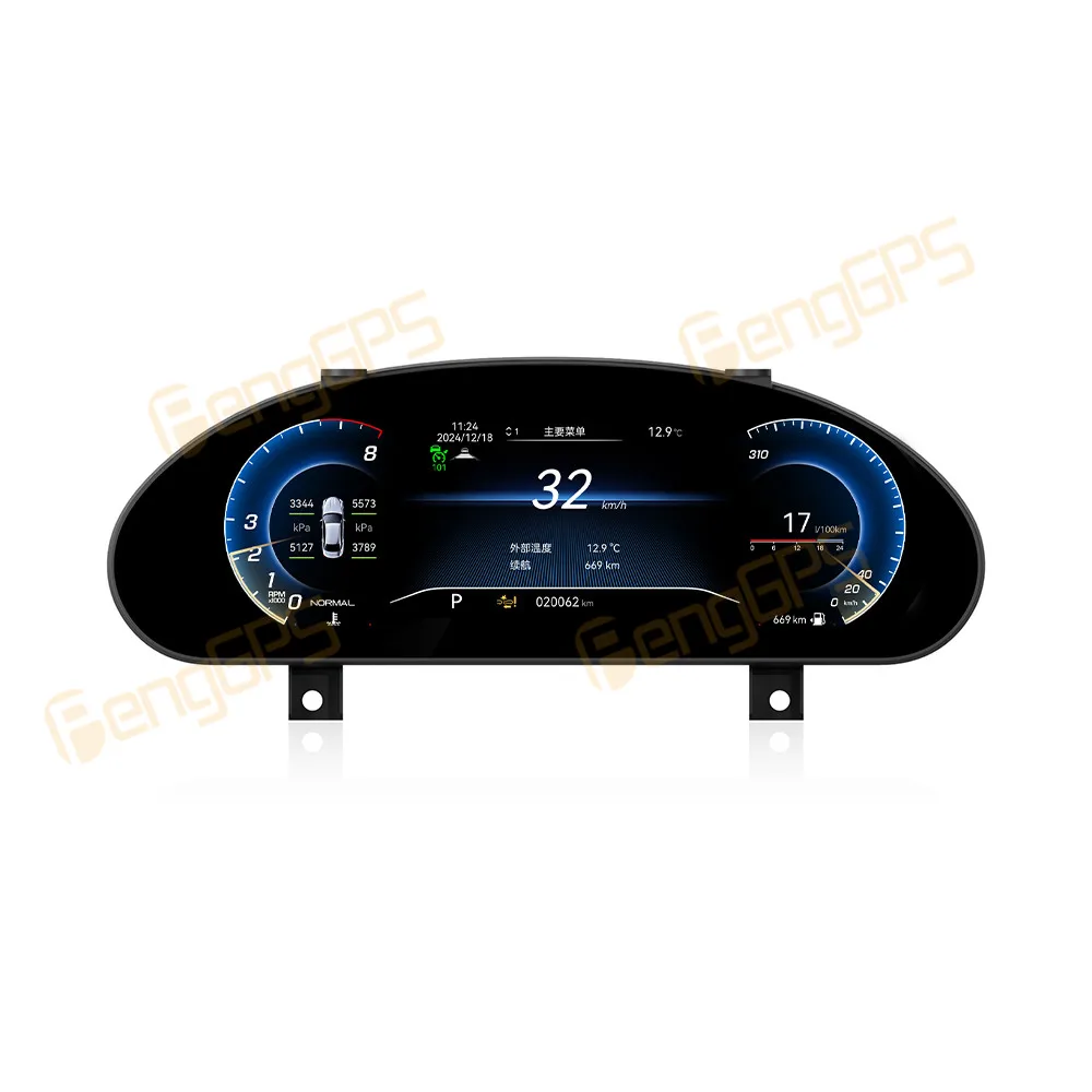 Фото Цифровой кластер для Maserati Quattroporte GT 2007-2015, автомобильный ЖК-дисплей, приборная панель, виртуальный измеритель скорости CockPit, приборная панель, Linux BT №3