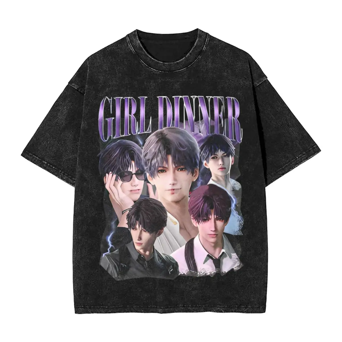 Крутая футболка Sylus Girl Dinner Zayne Love Deepspace Футболки в стиле Харадзюку Футболка с короткими рукавами Летние хлопковые футболки с круглым вырезом большого размера
