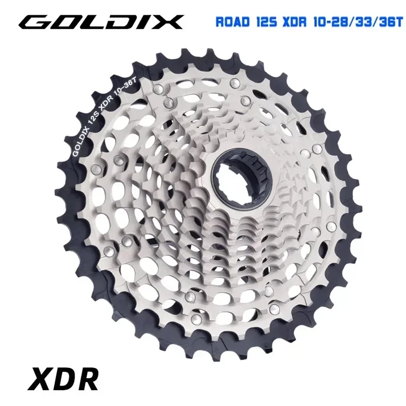 GOLDIX дорожная 12-скоростная кассета xdr 28t 33t 36t k7 стальная световая передача с ЧПУ для переключения дорожной электроники r9270 r8170