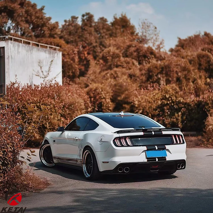 Фото Оптовая продажа модифицированных деталей заднего бампера в стиле GT500 для Mustang 2015-2021 гг. №5