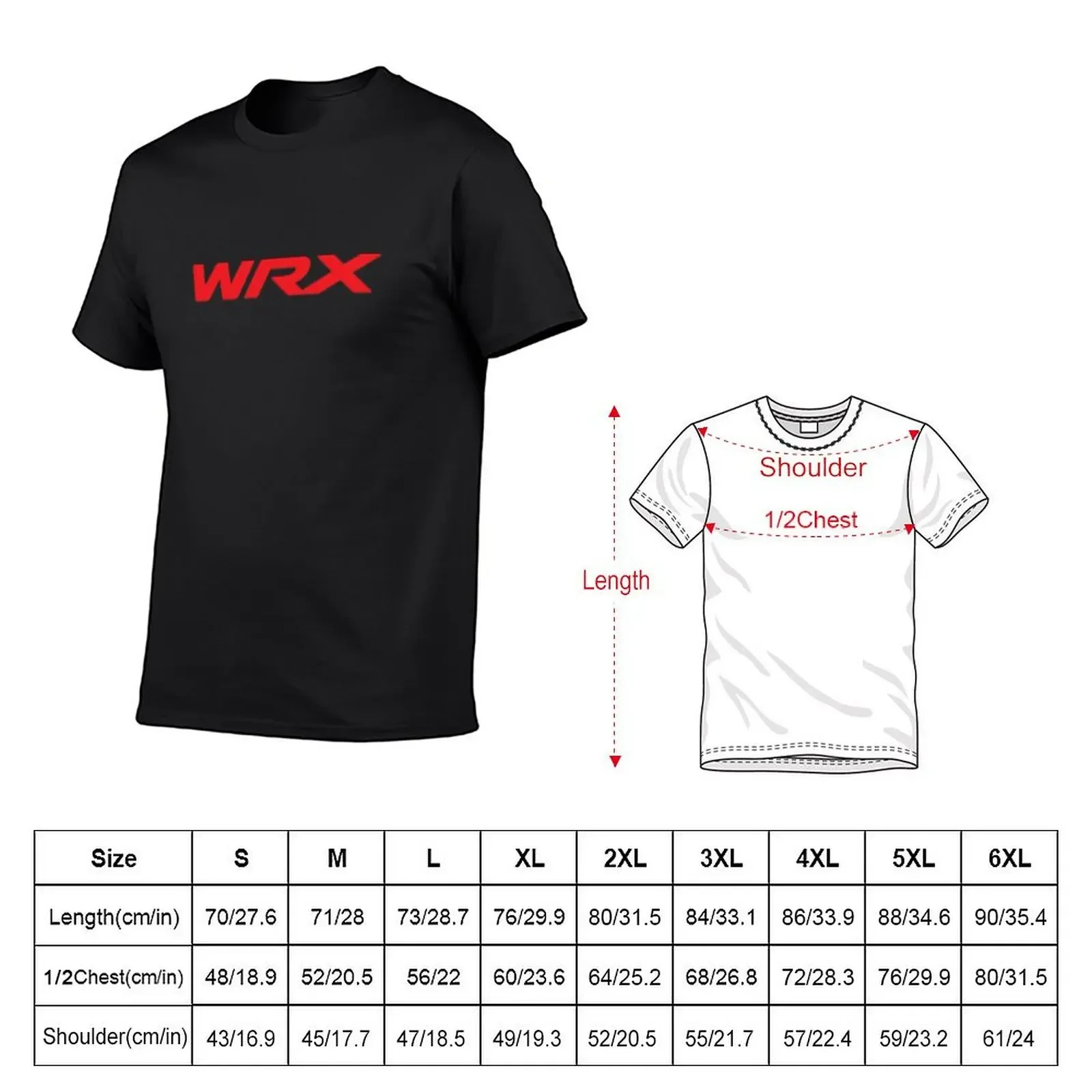 Футболка WRX с красным логотипом, летние топы, милая одежда, рубашки, графические футболки, мужская одежда (art.: 3920c85cb3a37) - 3920c85cb3a37