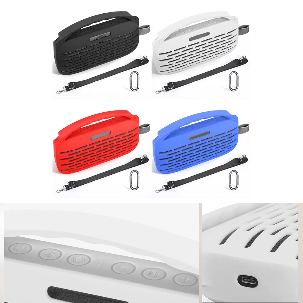 Силиконовый чехол для динамика SoundLink-Flex, портативный чехол с защитой от царапин, красный, синий, черный, белый цвет, защитная сумка для динамика