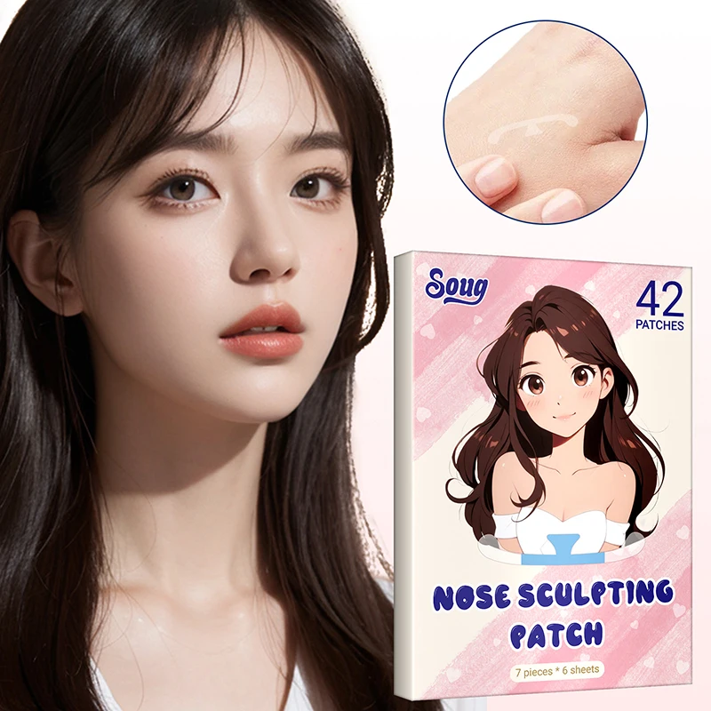 Фото Cosplay Special Nose Shrink Strips Shrink Nose Wings Small Nose Narrow Thin Nose Invisible Beauty Shrinking Nose Wing Stickers №3