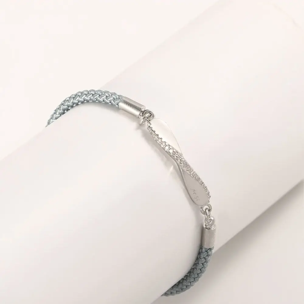 Романтические ювелирные аксессуары Forever Love Alloy Wave Мужские браслеты для пар Браслет для друзей Кольцо Мебиуса Ручная веревка