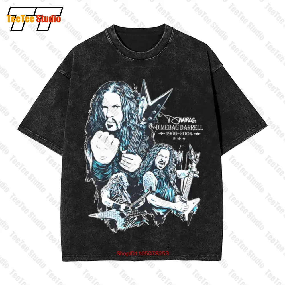 Подарки воспоминания, фанатская музыка, Dimebag Darrell, гитарист, 1966-2004, винтажная футболка большого размера 104N