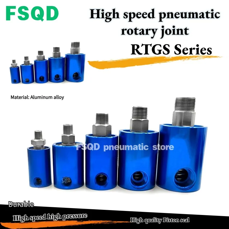 RTGS 1/4 3/8 1/2 3/4 11/4 11/2 1 дюйм RTGS-16X1,5 18X1,5 20X1,5 22X1,5 Высокоскоростной пневматический поворотный вакуумный разъем RTGS