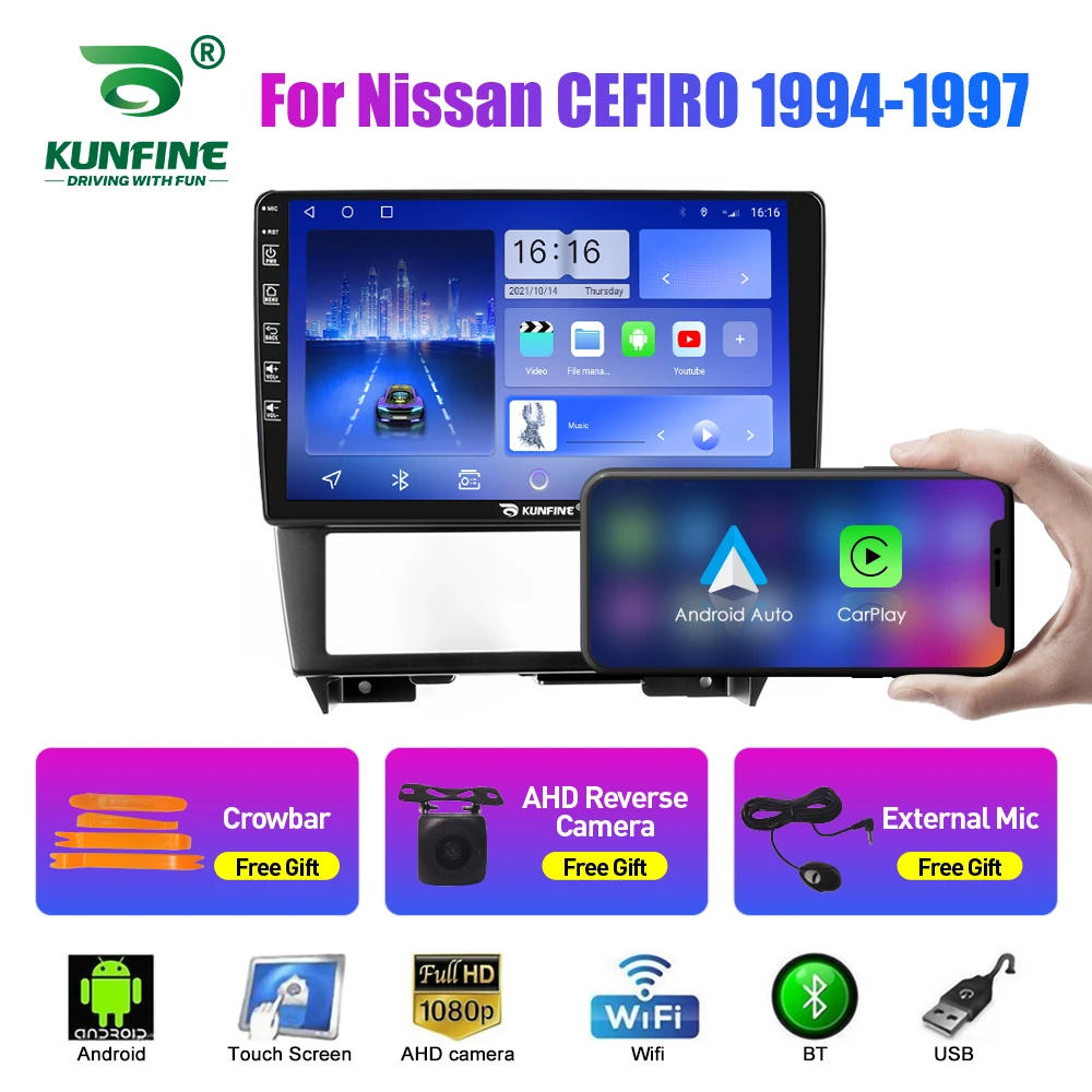 Автомобильный радиоприемник для Nissan CEFIRO 94-97 2Din Android, восьмиядерный автомобильный стерео DVD, GPS-навигационный плеер, мультимедийный Android, авто Carplay