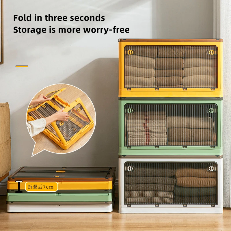 Extra-large Storage Box Portable Foldable Multi-function Transparent Sorting Box with Pulleys Clothes Car Sundries Storage Box (art.: 3920bdd47a45c) - 3920bdd47a45c