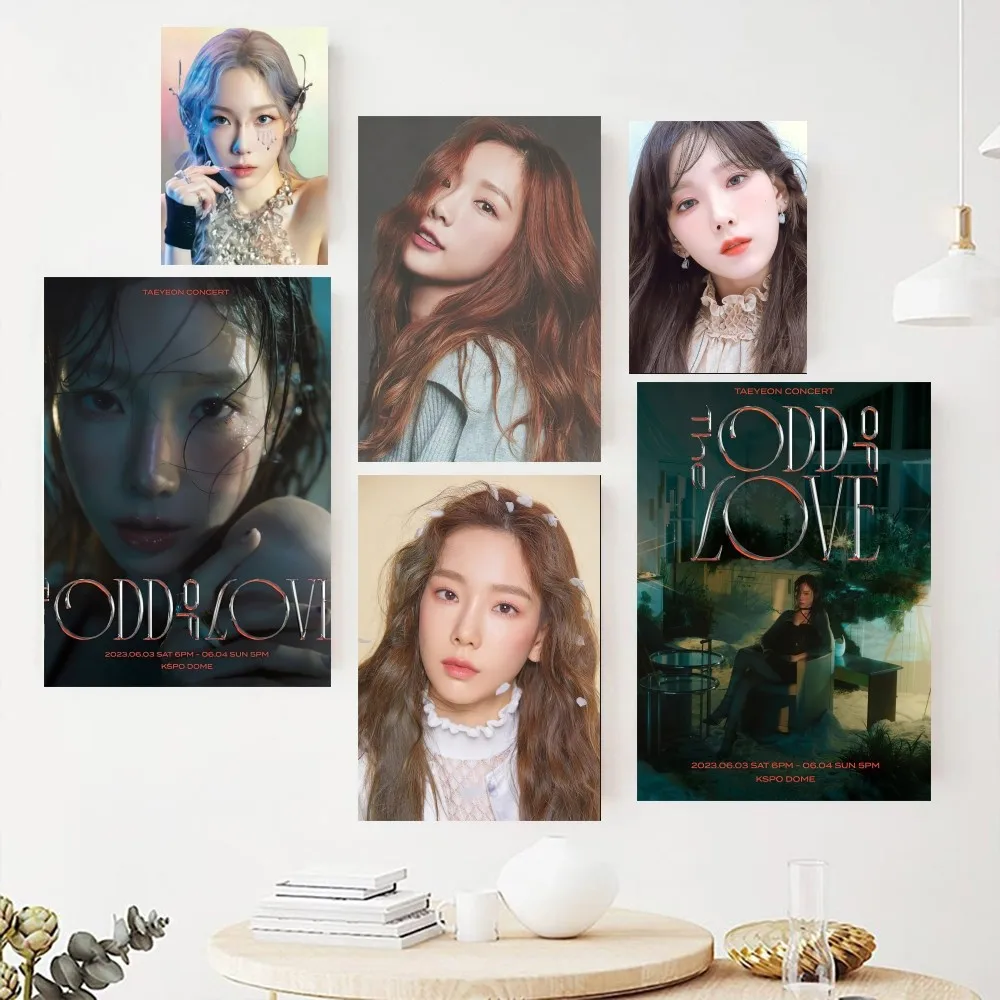 Постер KPOP idol Kim Tae-yeon, фотография для гостиной, Внутренняя Живопись, украшение комнаты