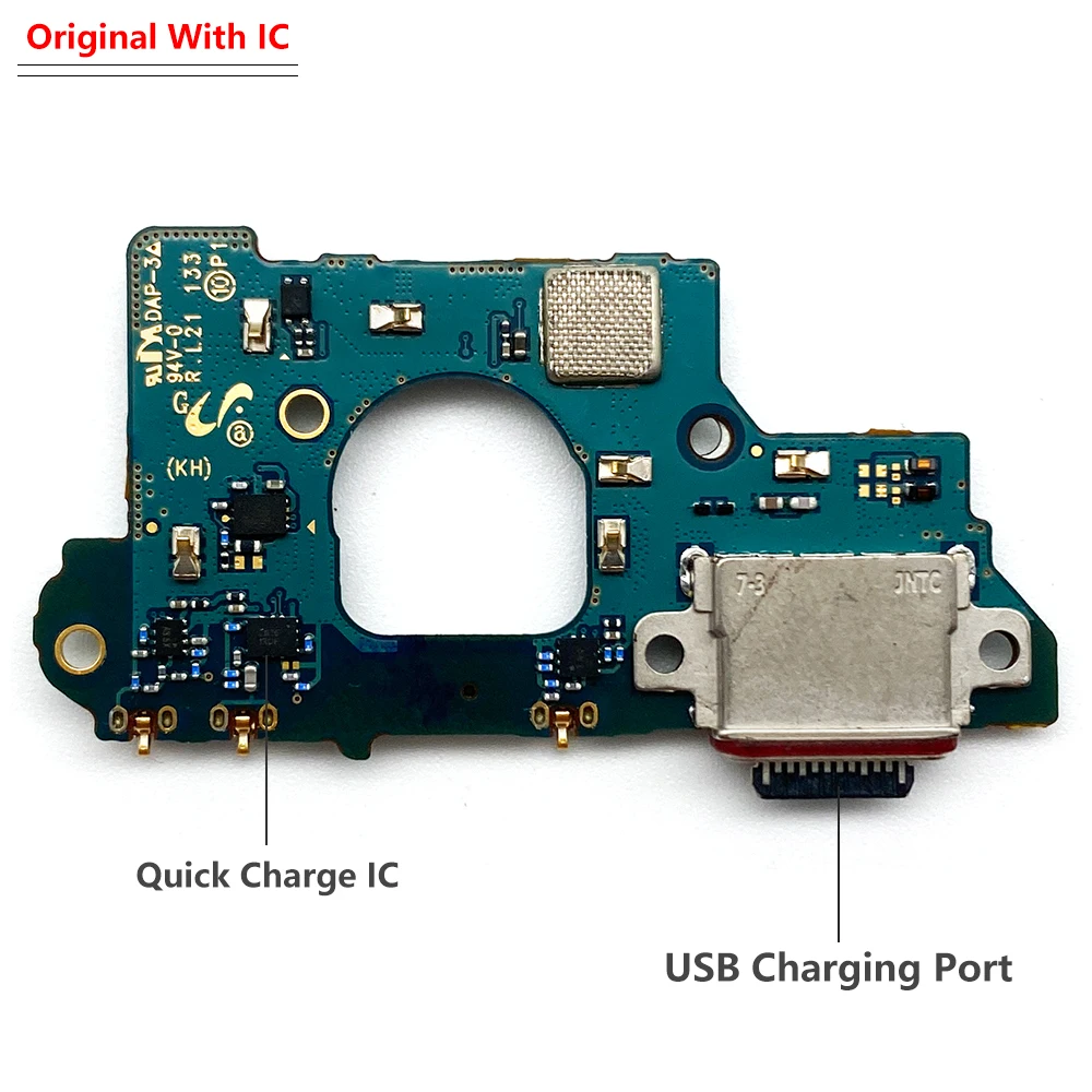 Фото 100% оригинальное протестированное USB-зарядное устройство, разъем для зарядного устройства, разъем для микрофона, плата, гибкий кабель для Samsung S20 Fe 4G G780F, Φ G781V №5