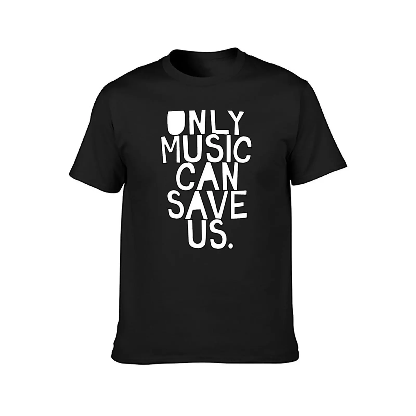 Фото Футболка мужская с надписью «Only Music Can Save Us» №2