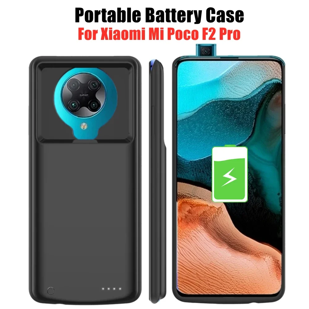 Чехол для портативного зарядного устройства Xiaomi Poco F2 Pro, чехлы для батарей 6800 мАч, портативное зарядное устройство, чехол для портативного зарядного устройства Pocophone F2 Pro, чехол для портативного зарядного устройства