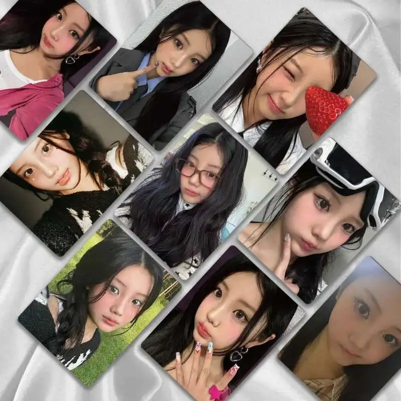 Фото 50 шт./компл. ILLIT New Girl Group Laser Card Альбом LOMO Card HD Photo Card Fan Collection Открытка WONHEE YUNAH Голограмма Карта Подарок №2