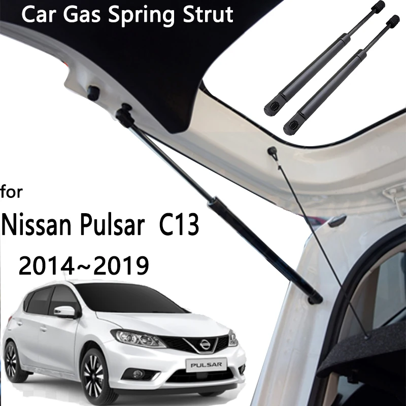 Аксессуары Tiida 2014 ~ 2019 для Nissan Pulsar C13, опорные стойки для задних дверей автомобиля, опора для багажника