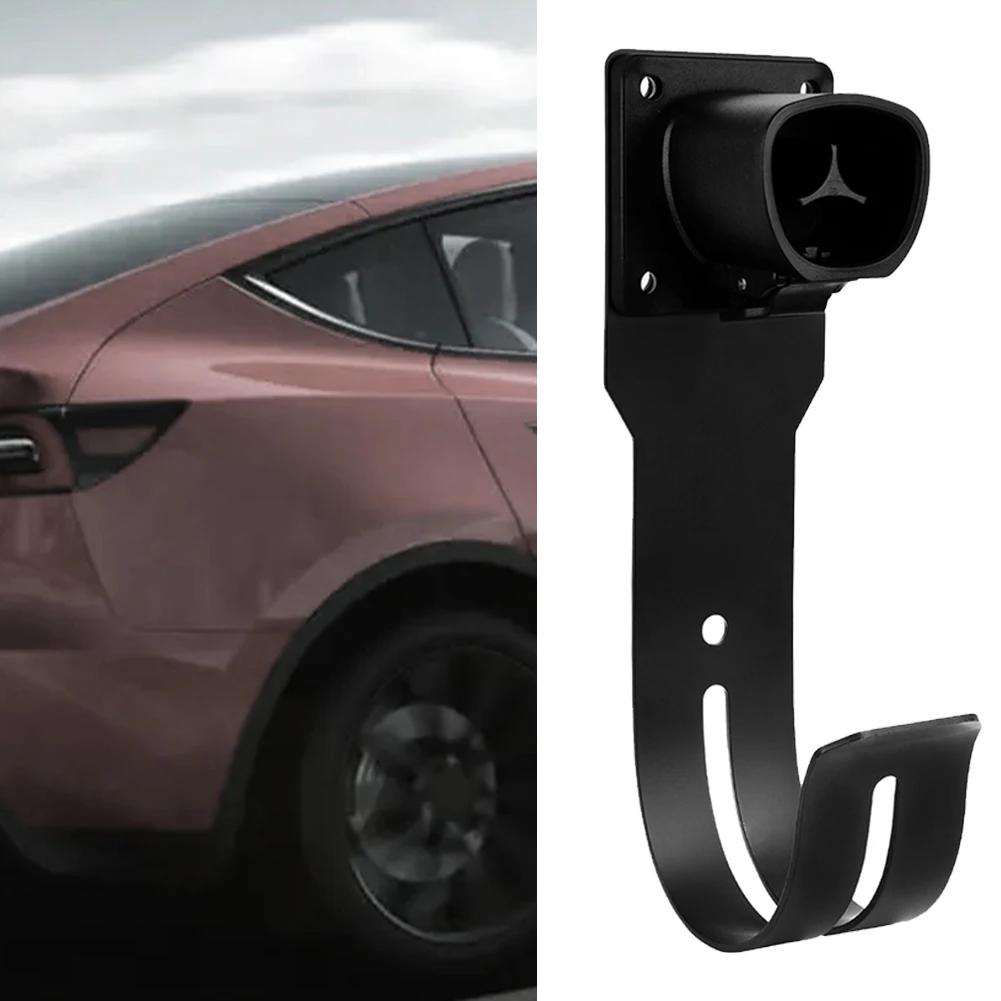 1 шт. вешалка для шнура зарядки EV для держателя зарядного устройства Tesla, настенное крепление, док-станция, прямая установка, автомобильные аксессуары