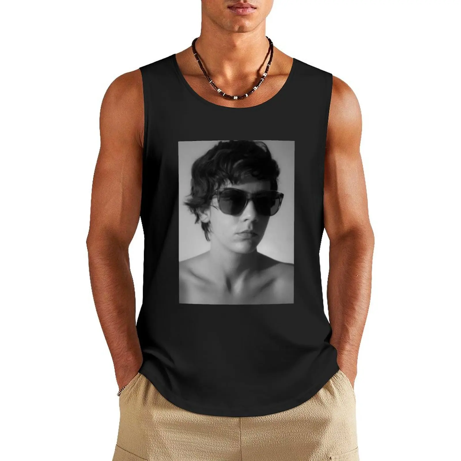 Эвелин автопортрет, Эвелин Саза, Backroom Art Tank Top Футболка для спортзала мужской жилет спортивная одежда лето 2025
