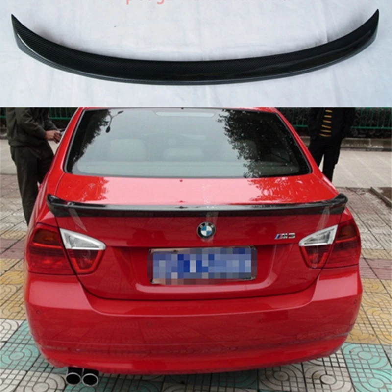 Для BMW 3 серии 325i 330i 335i E90 2005-2012 год, аксессуары для седана, стиль переменного тока, заднее крыло автомобиля, спойлер из углеродного волокна