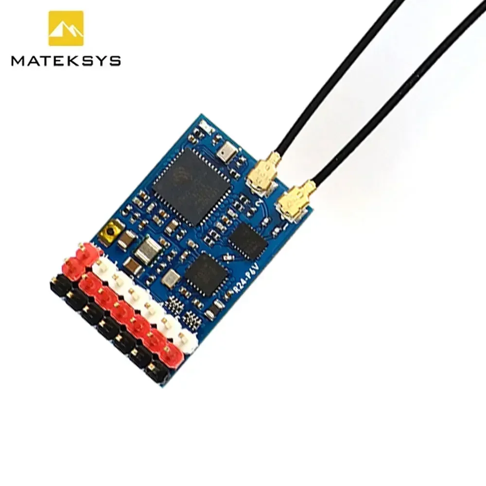 MATEK MATEKSYS R24-P6V 2,4 ГГц ISM ШИМ VARIO Приемник 22,5 дБм (180 мВт) для RC FPV Drone - совместимость с ExpressLRS