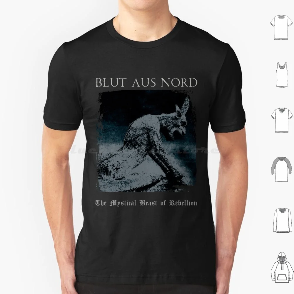 Футболка Blut Aus Nord с изображением мистического зверя мятежа, черная металлическая футболка с изображением окружающего человека, для мужчин и женщин, 6xl Blut Aus Nord, черная металлическая смерть