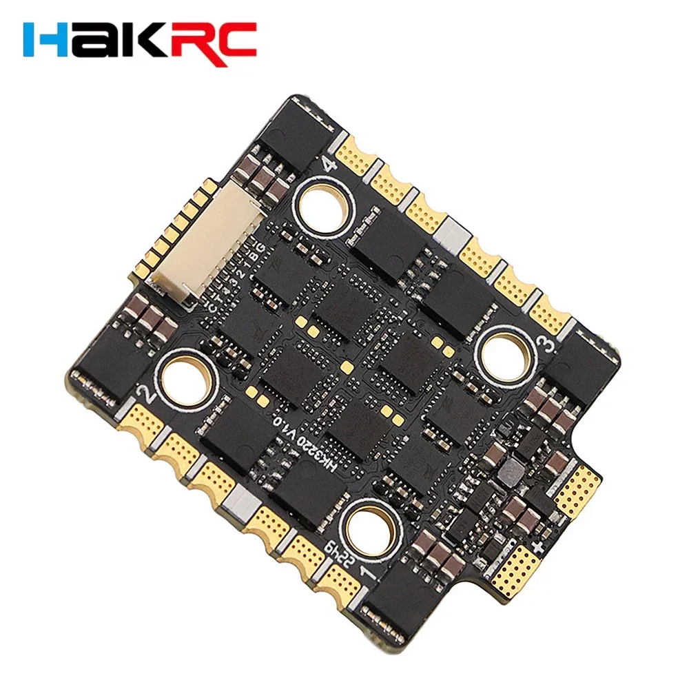 HAKRC 32BIT 60/65A AT4G_Multi_32.9 4in1 Бесщеточный ESC DShot 150/300/600 PWM/Oneshot 125 20x20 мм для гоночного дрона RC FPV