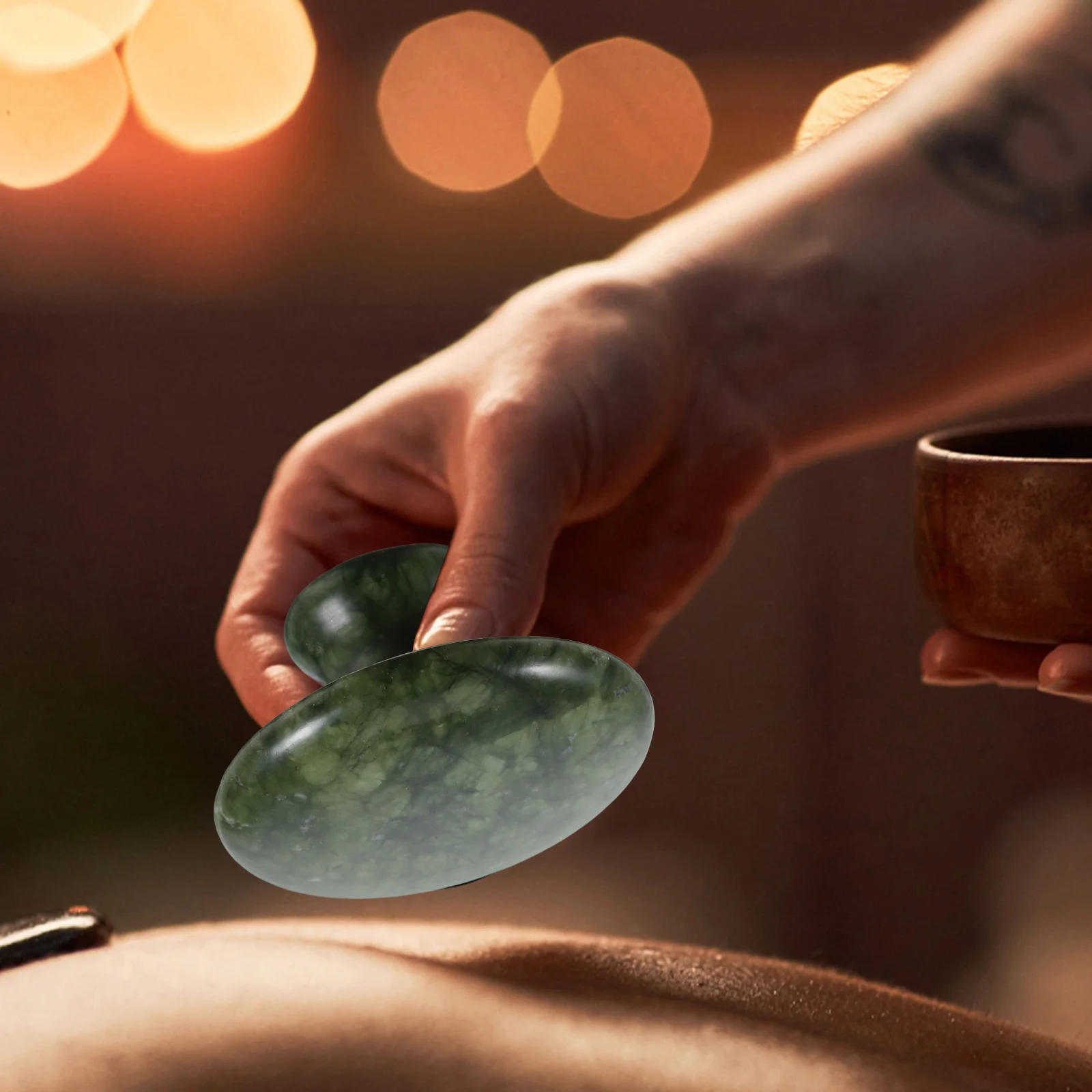 Mushroom Shape Stone Gua Sha Tool Sturdy Xiuyan Jade Hot Rocks Body Spa Инструмент для массажа спины Эргономичный дизайн для лица и тела