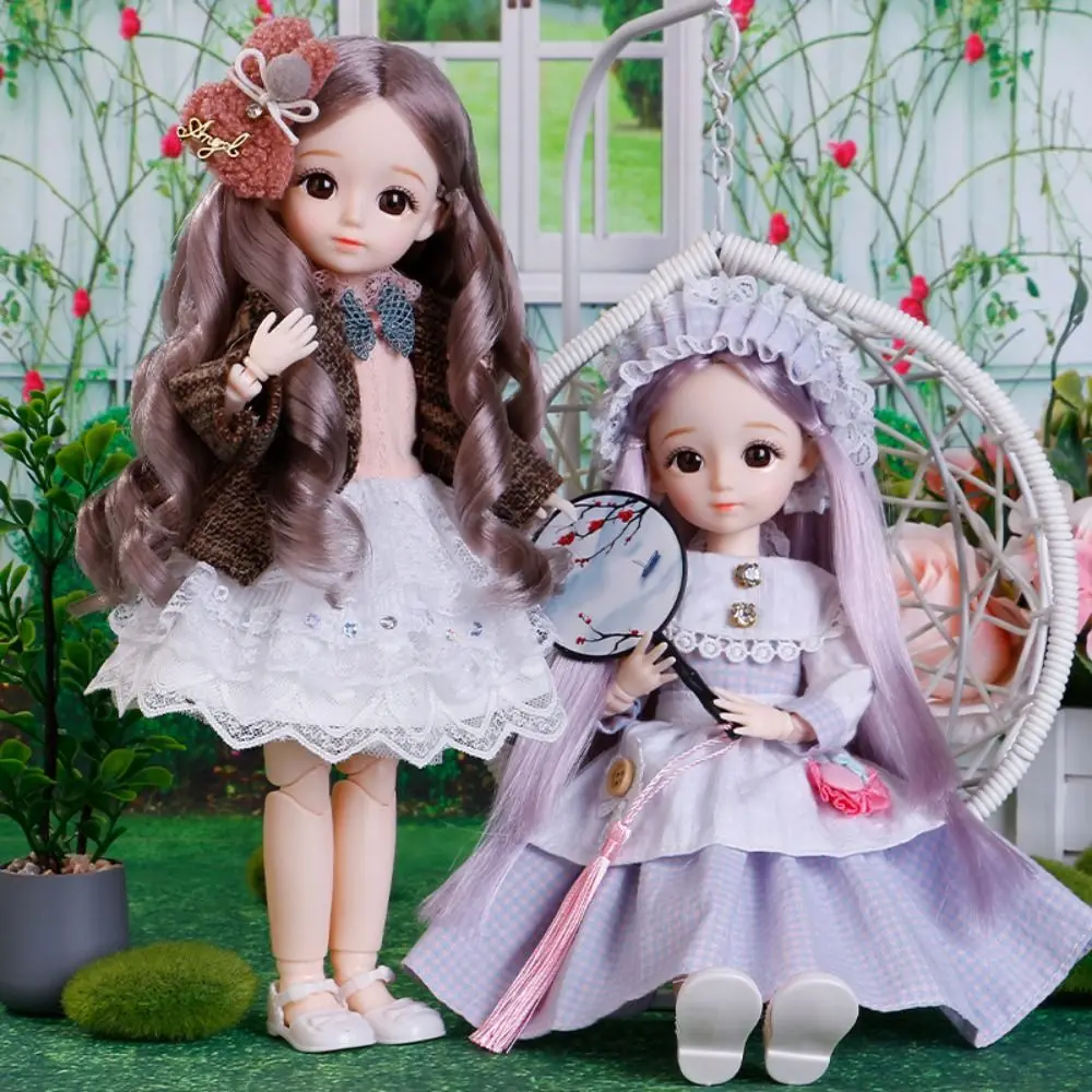 Фото Древнее платье, кукла с одеждой, кукла BJD, 3D глаза, наряд со съемными суставами, кукла со съемными суставами, 30 см, подарок на день рождения №3
