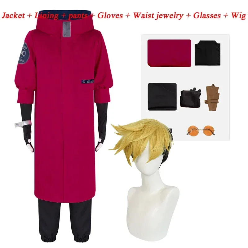 Новый аниме Vash костюм Trigun Stampede костюмы для косплея мужская униформа парик костюм Хэллоуин праздничная одежда для YY59552025
