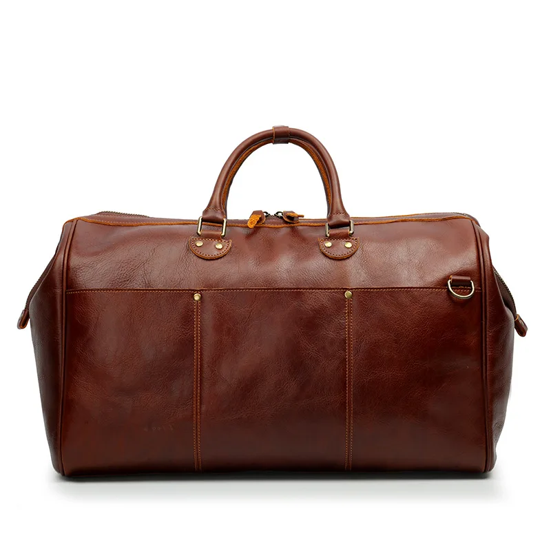 Высококачественная кожаная дорожная сумка Duffle Bags Большой размер Сумка для багажа Сумка из натуральной кожи для мужчин Мужские кожаные сумки Crazy Horse